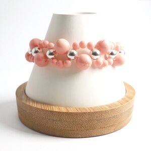 Vintage and Rare Angel Skin Coral Weave Bracelet